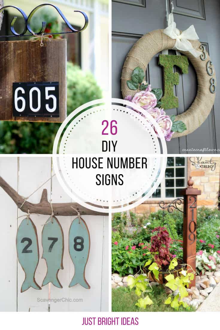 These DIY number signs are fabulous!