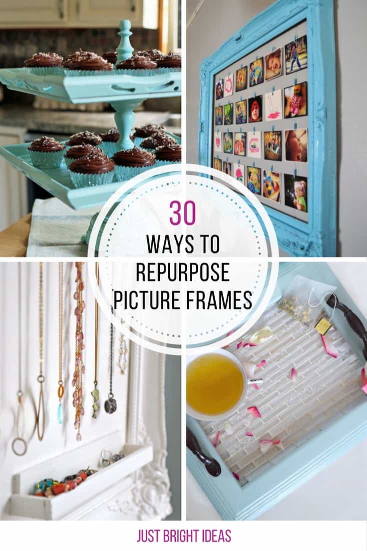 Loving all these different ways to repurpose old picture frames!