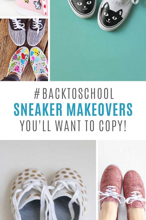 Loving these back to school DIY sneakers!