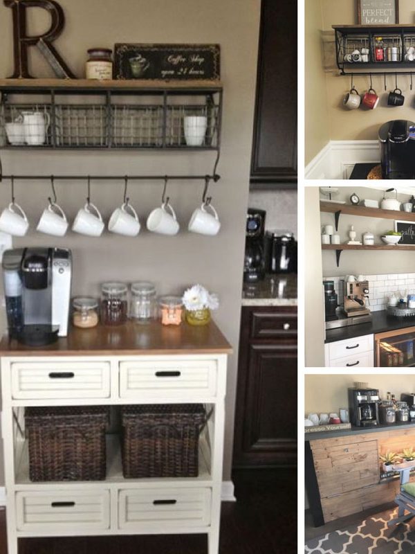 These coffee station ideas are just what I need for my kitchen! Thanks for sharing!