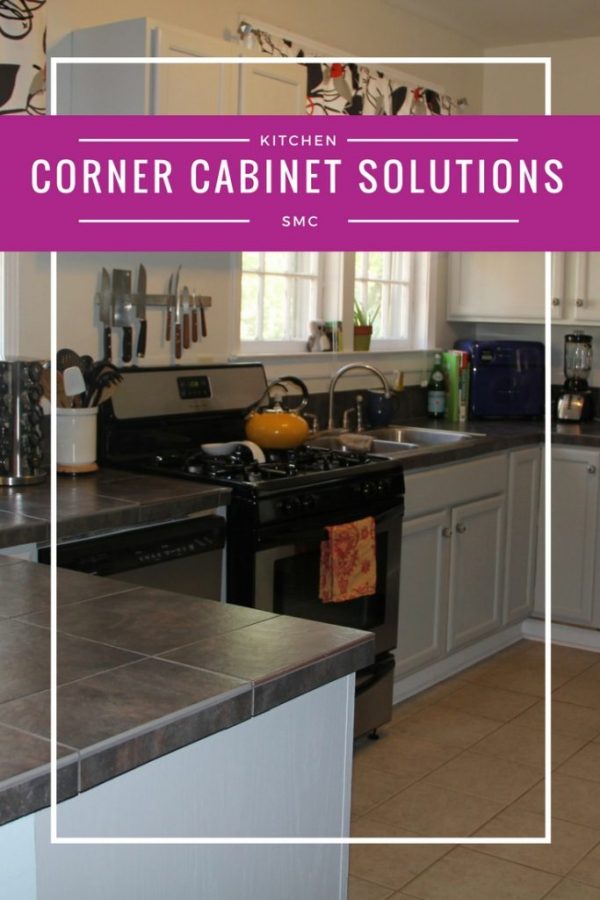THIS is what I needed! Corner cabinet organizers so I don't need to stick my head in the cupboard to grab what I need!