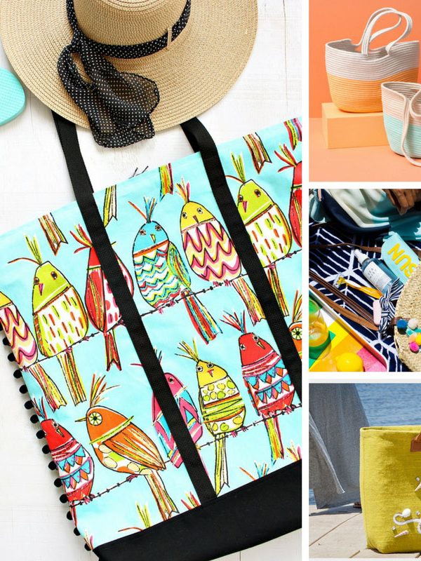 These DIY beach tote bags are fabulous! Thanks for sharing!