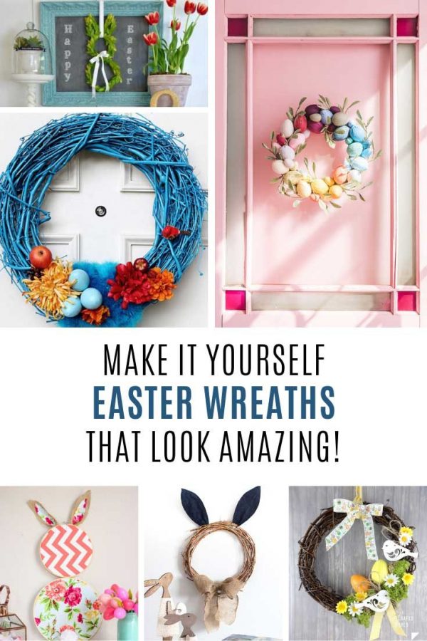 LOVE these DIY Easter wreaths! So pretty!