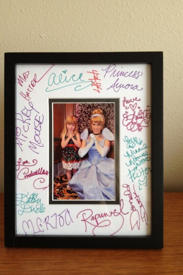 Disney autograph frame
