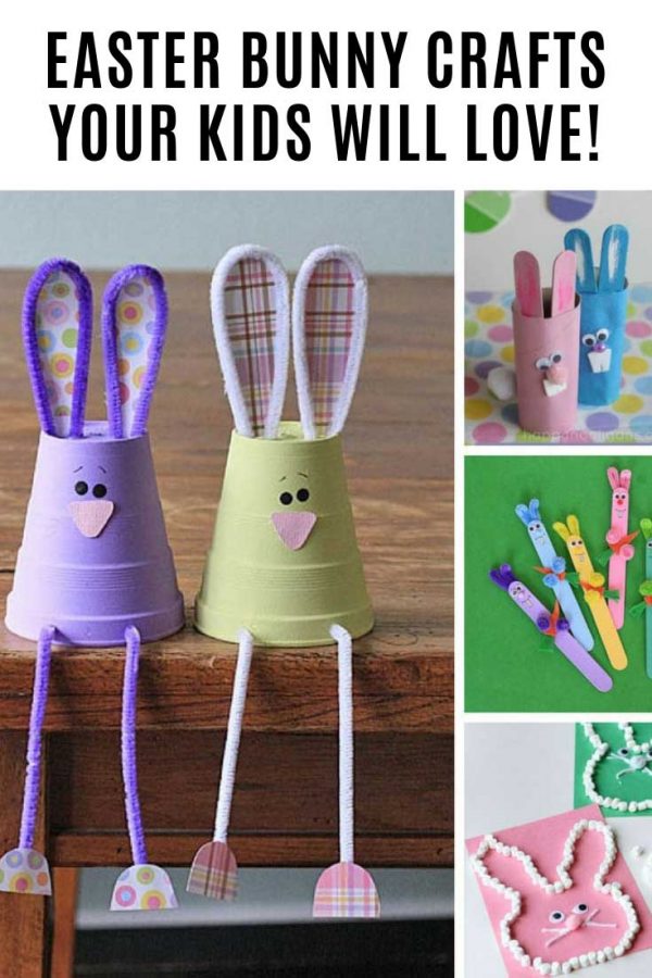 These Easter bunny crafts are so much fun!