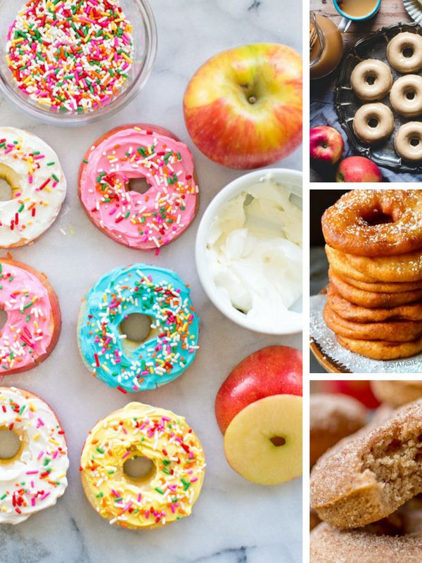 oh my goodness these apple donut recipes look amazing! I can't believe how easy they are to make!