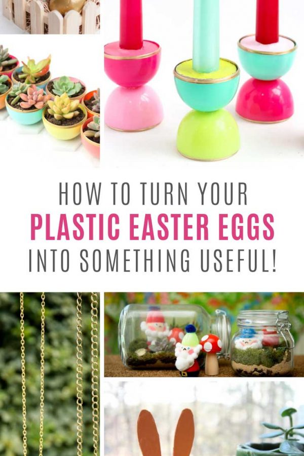 So many easy plastic easter egg crafts!