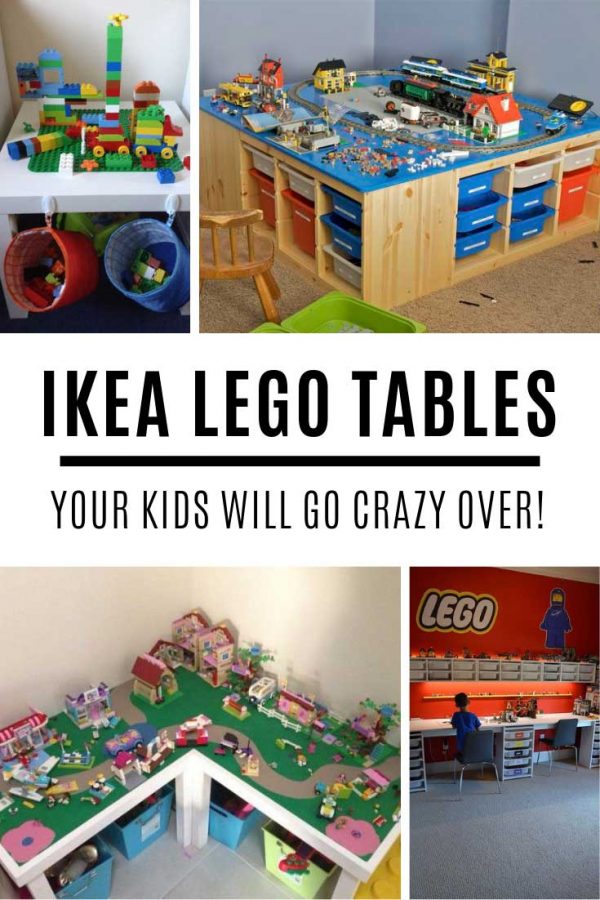 Oh my goodness how GENIUS are these IKEA lego table hacks!