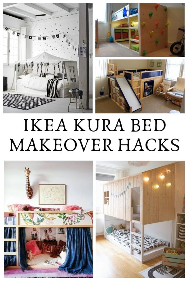 The Ikea Kura bed is super cheap but oh so boring - take a look at these Kura Bed Hack makeovers to make something your kids will LOVE to have in their bedroom!