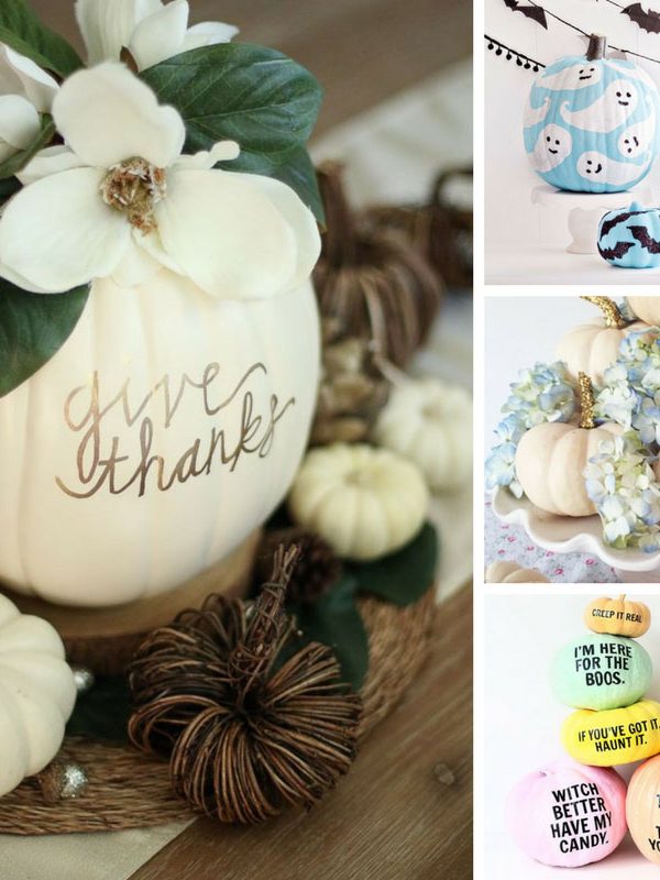 These no carve pumpkin ideas are stunning! Perfect for Fall decorating!