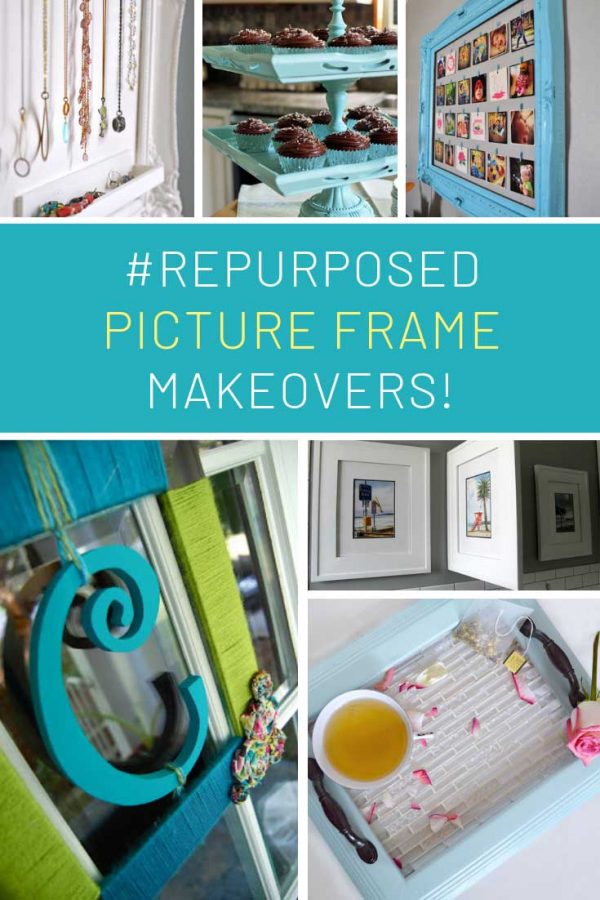 These picture frame makeovers are GENIUS!