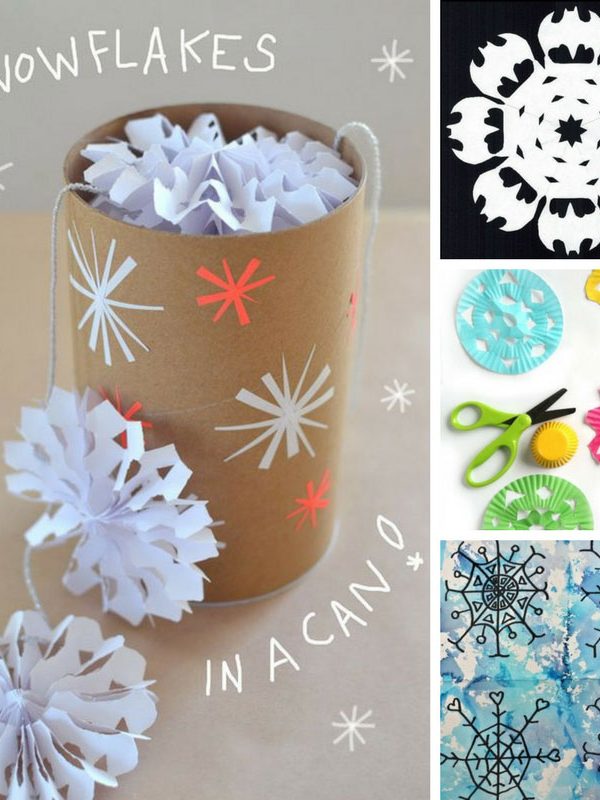 These snowflake crafts are so much fun - and perfect for snow days!