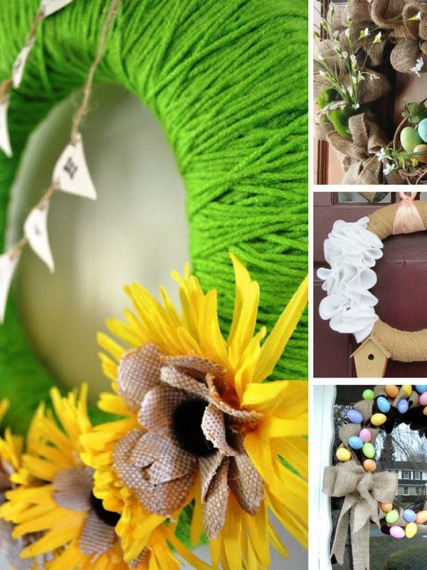 Spring Burlap Wreaths