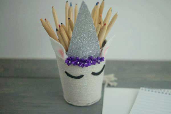 DIY Unicorn Pencil Pot